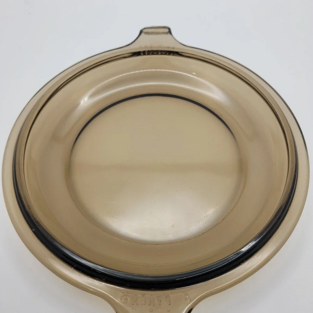 Pyrex Amber Brown Glass‎ Lid 681-C-37 for mini Vision 600ml Casserole Dish 5.75